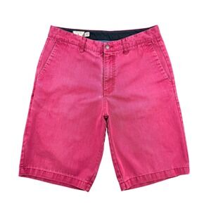 Volcom Frickin Modern Fit Chino Shorts Magenta Pink Skate 5 Pockets Mens Sz 32